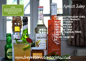 Apricot Julep Cocktail from Tudor Farmhouse